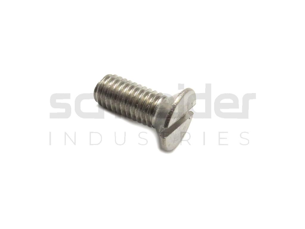 Screw, Slotted Head Flat M8x20 A4