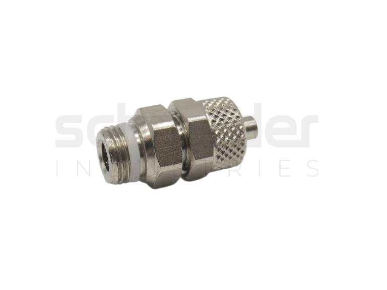 Straight coupling, ext.thread 6/4-G1/8