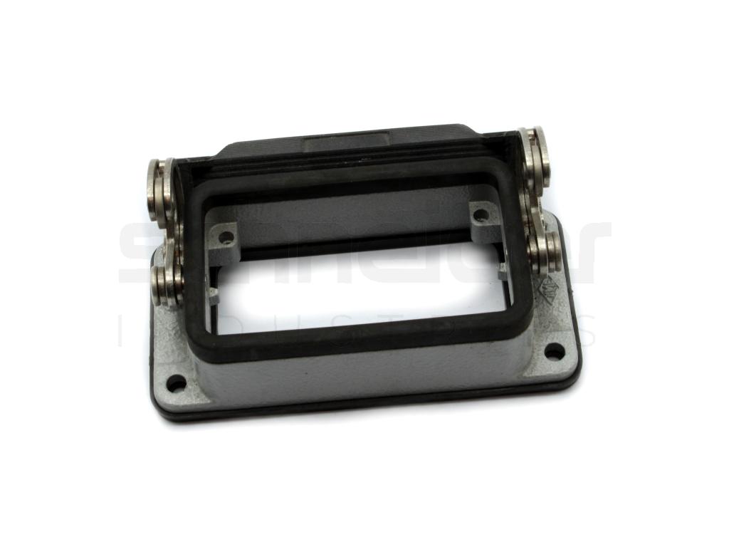 Bulkhead housing with 1 single lever 1 C-TYPE, 10 poles