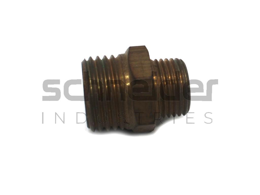 Nipple Hexagon,09011317G3/8G1/4, RNA1/4"-3/8"