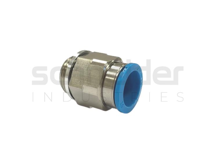 Straight coupling, D=16 mm - G1/2"