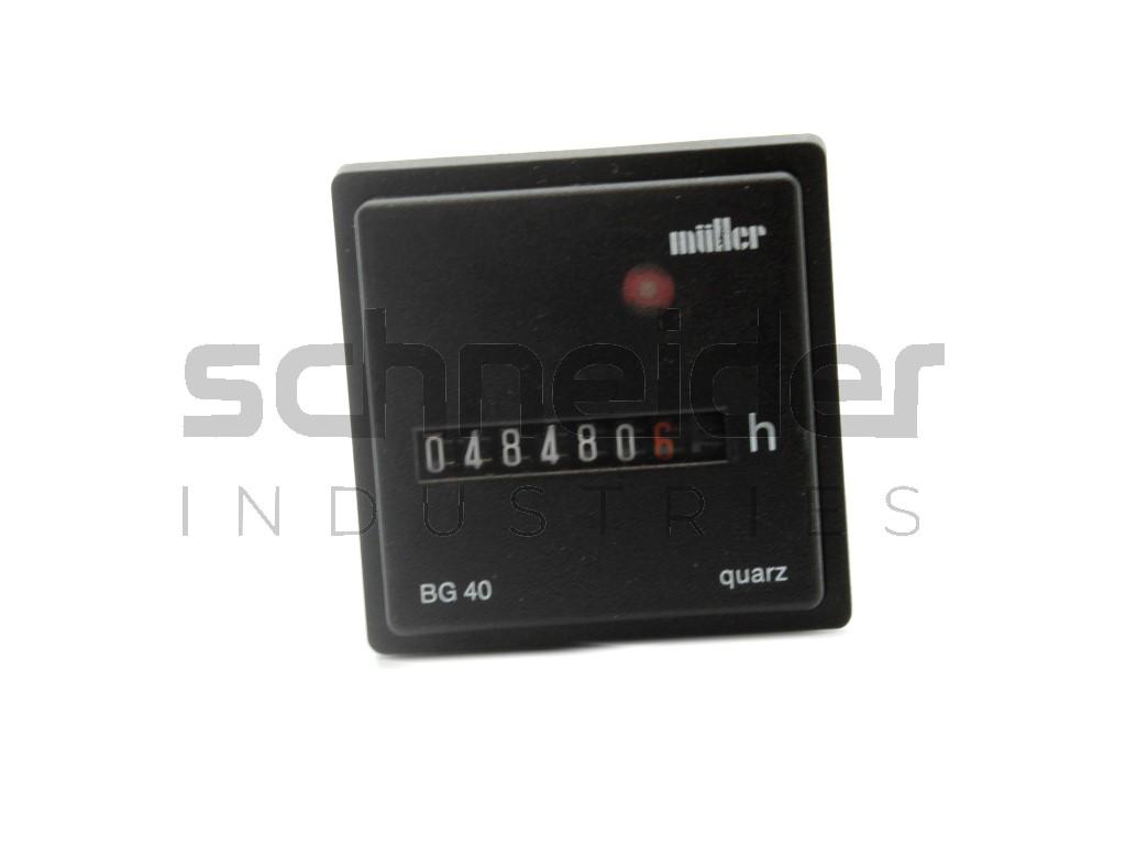 Hour meter, BG40 12-48VDC