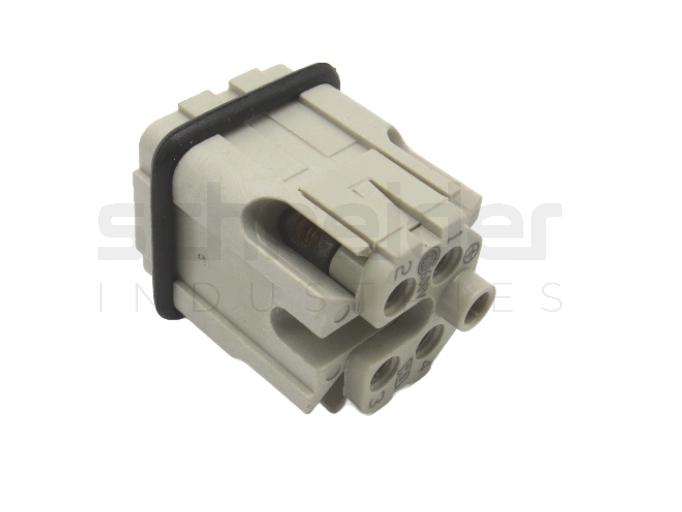 Socket, HA 4p 16A 400V