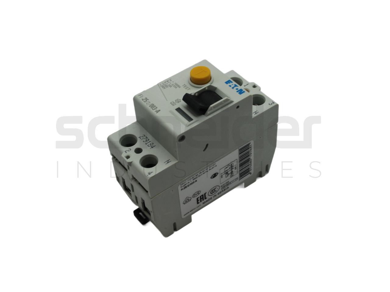 Circuit breaker, 25.0A 30mA 2-p