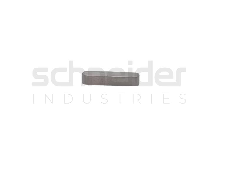 Parallel key w. round ends, 8x7x40 mm