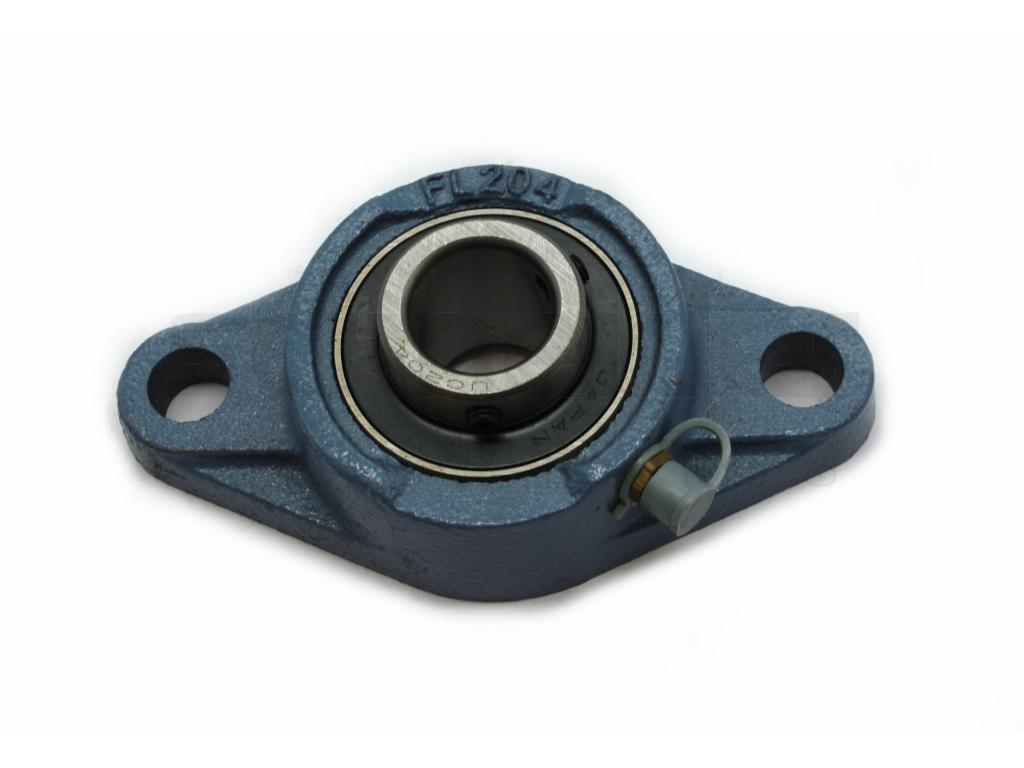 Flange bearing, Blue, Ø 20mm