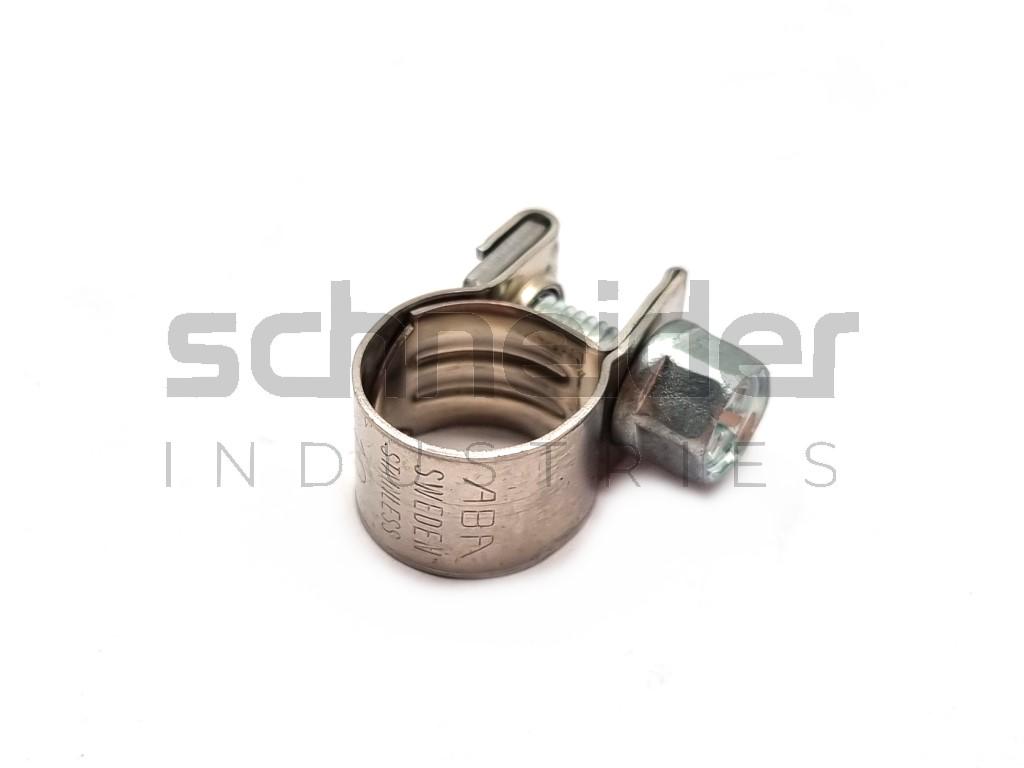 Hose clip, D 10mm 316