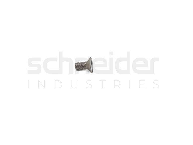 Screw, Slotted Head Flat M3x6 A4
