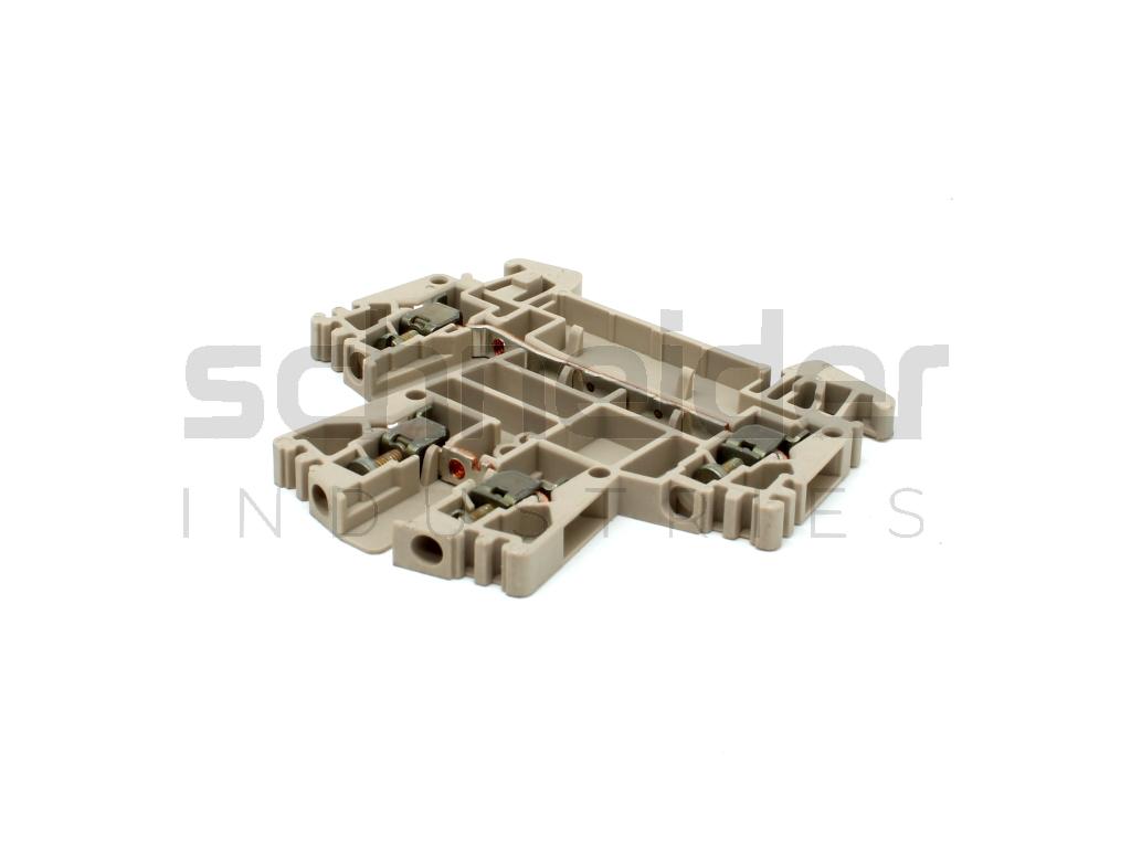 Terminal, 2-level 2.5mm2 Dark beige