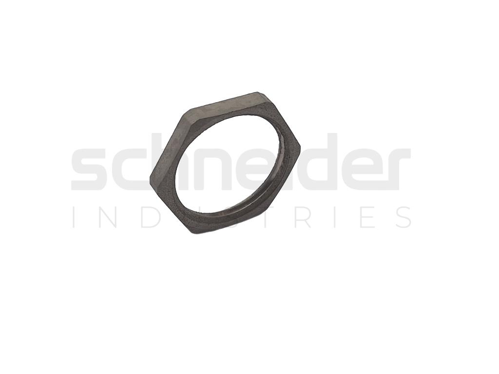 Lock nut, HEX PR18.6 Brass nickel plated
