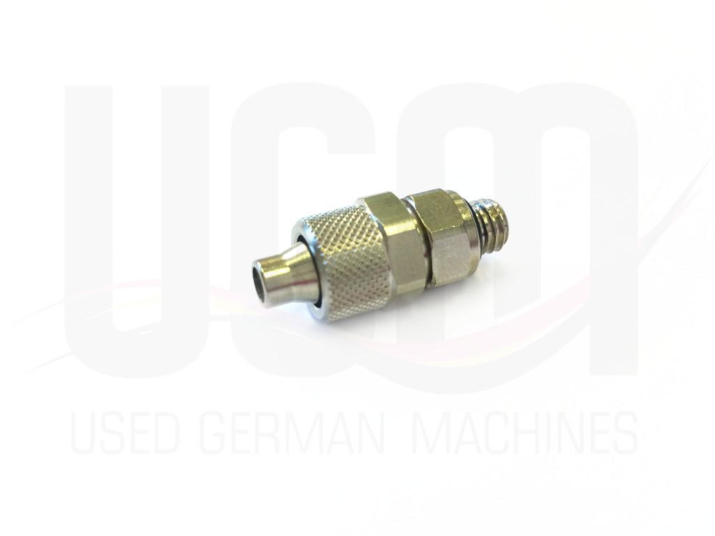 Straight coupling,ext.thread 6/4-M5