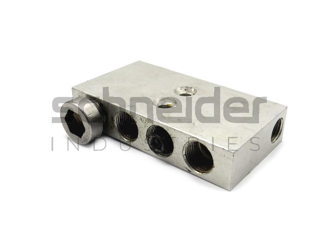 Distribution block, f.Metering val.