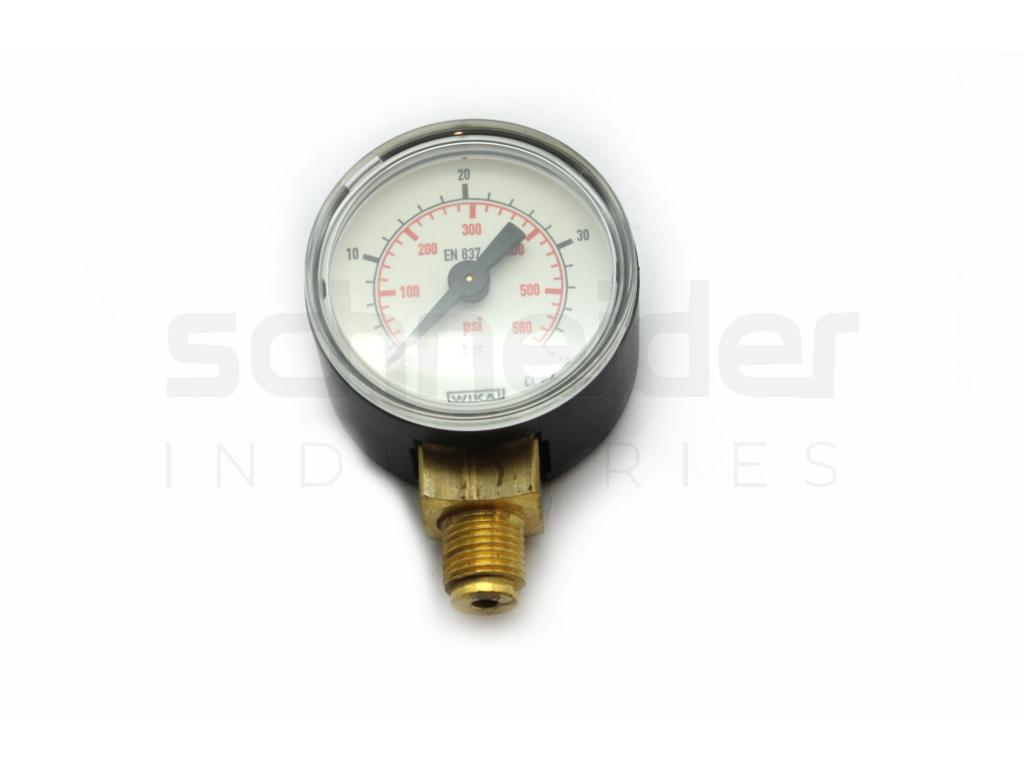 Pressure gauge vertical (KU/Ms), 40mm, 0 - 40 bar, G 1/8"