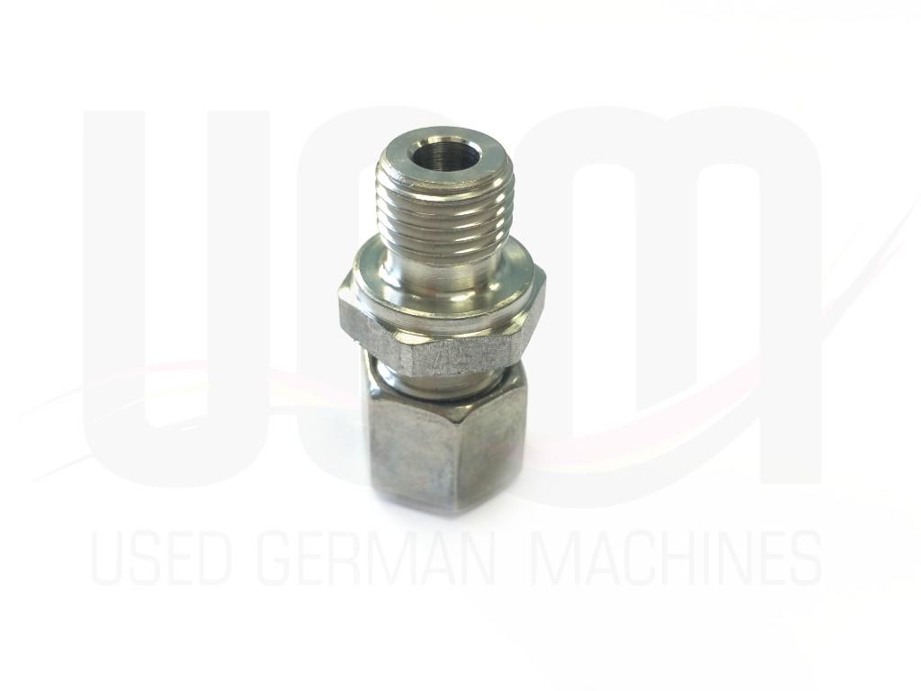 Straight connection, 8mm ¼"