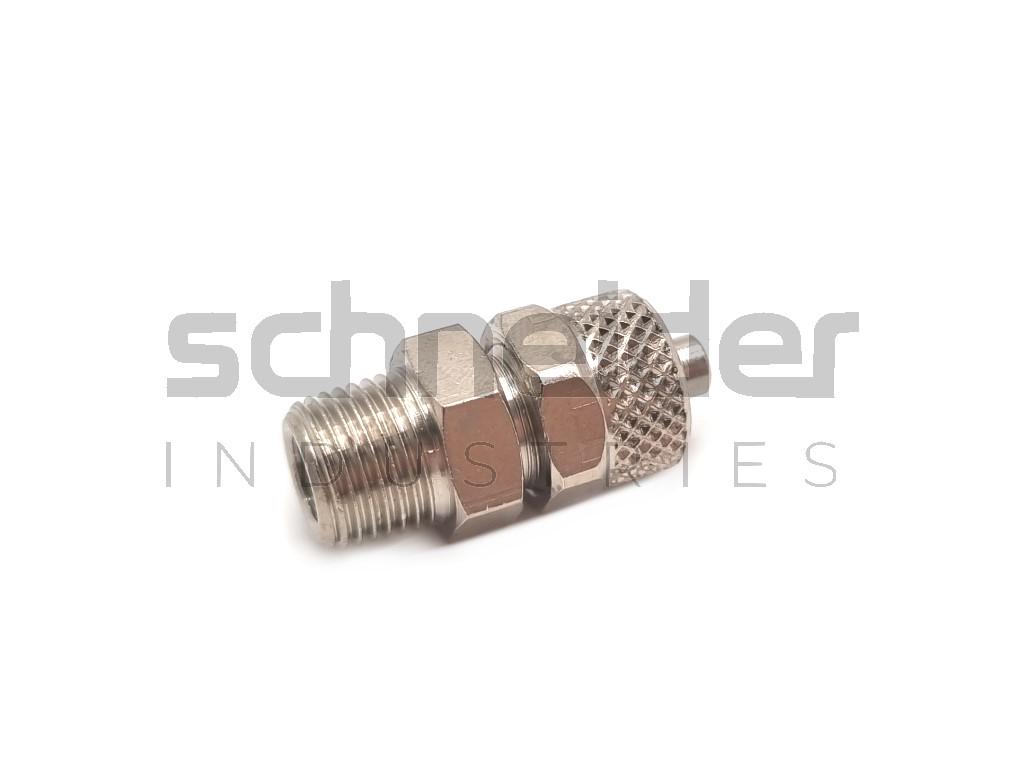 Straight coupling,ext.thread 6/4-R1/8