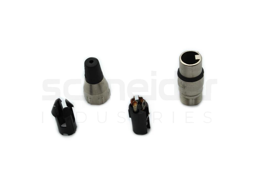 Cable holder XLR/DMX plug, socket 3 pin plug
