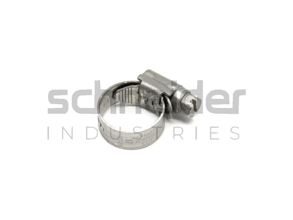 Hose clip, Acid Resistant 11.0 - 17.0mm