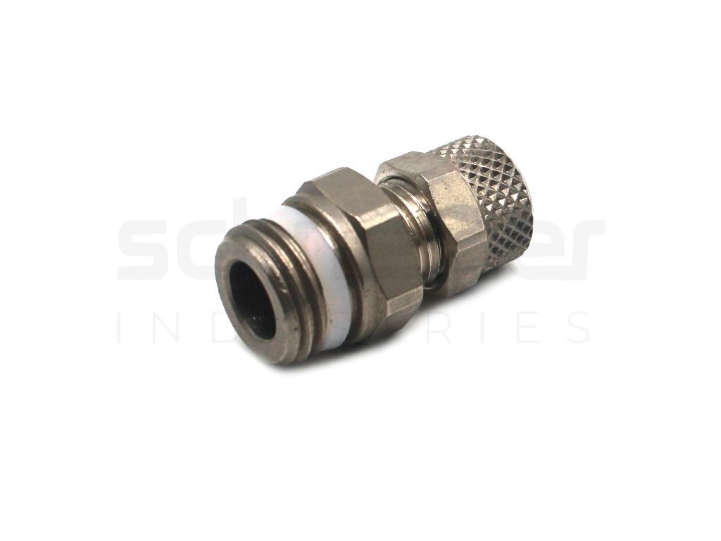 Straight coupling, ext.thread 6/4-G1/4