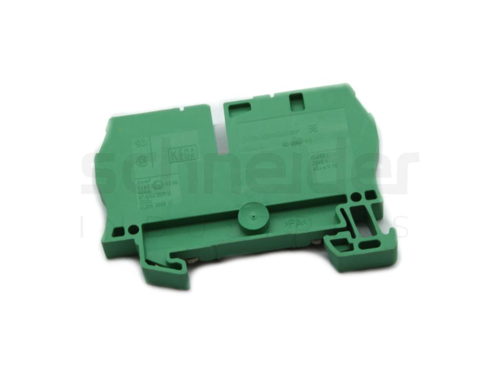Protective conductor terminal block, tension spring connection, ZPE 6