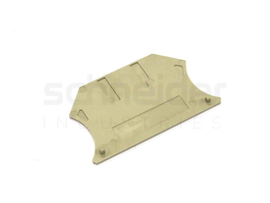 End Plate, WAP 2,5/4/6/10, Dark Beige