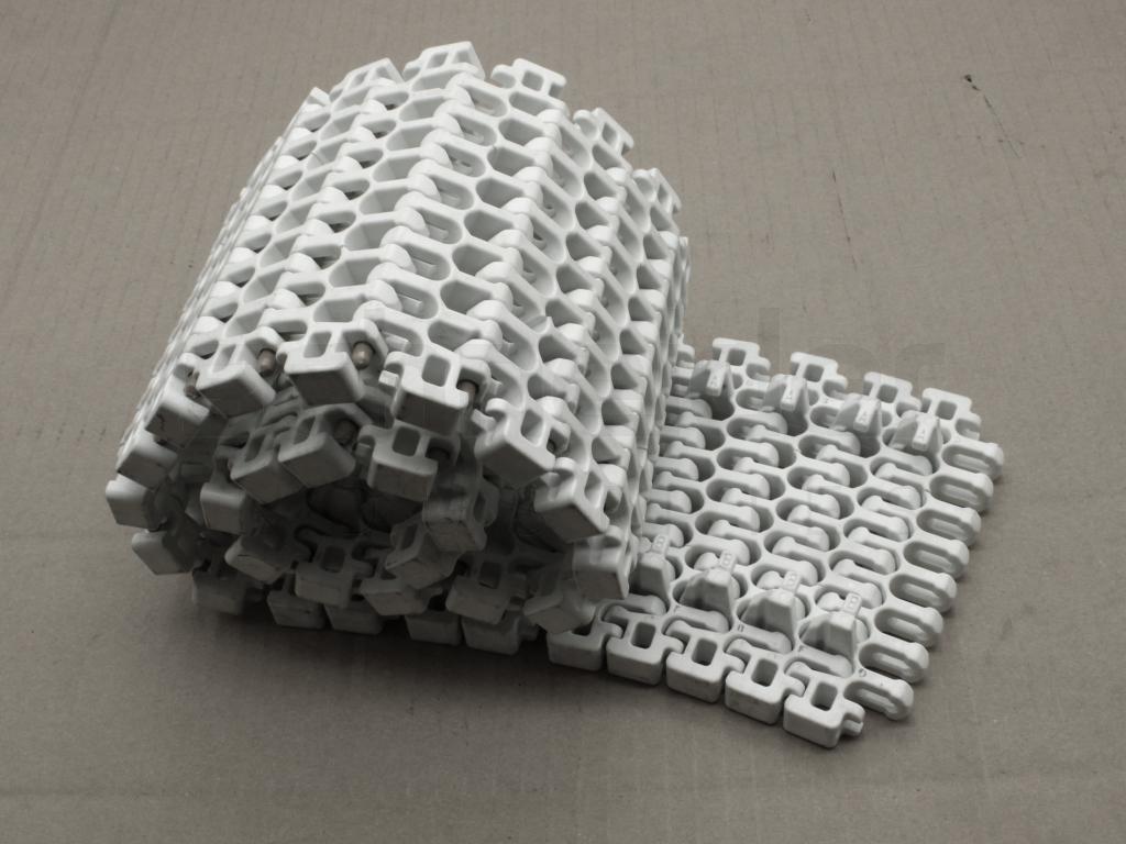 Flush grid modular belts, white, S2400, 70cm