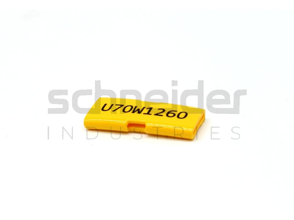 Cable marker, PK2 For printing Yellow