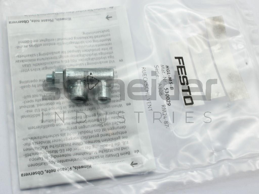 Air coupling, Check valve HGL M 5