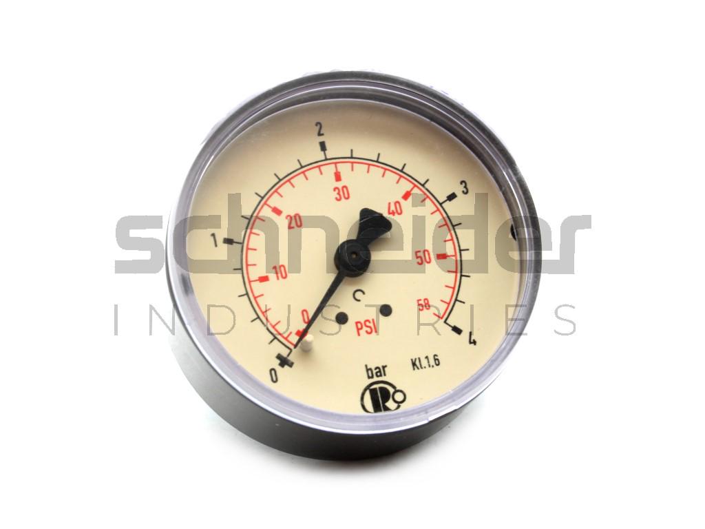 Standard mano, plastic, G 1/4 rear, 0 - 4.0 bar/58 psi, Ø 40