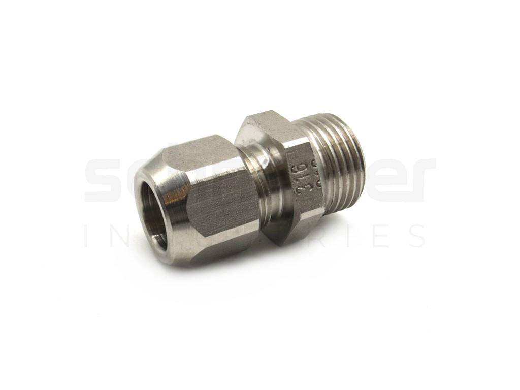 Straight Coupl.,Ext.Threaded 10/8-G3/8"