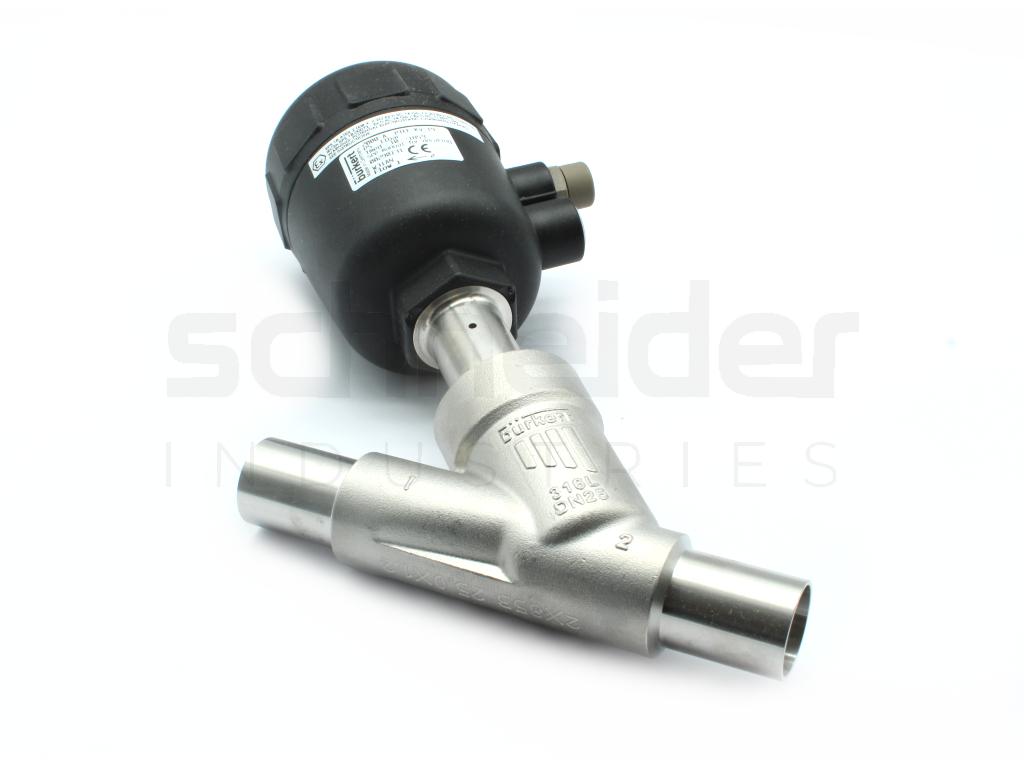 Seat valve, 2000 W DN25 PTFE NC 19.0m3/h
