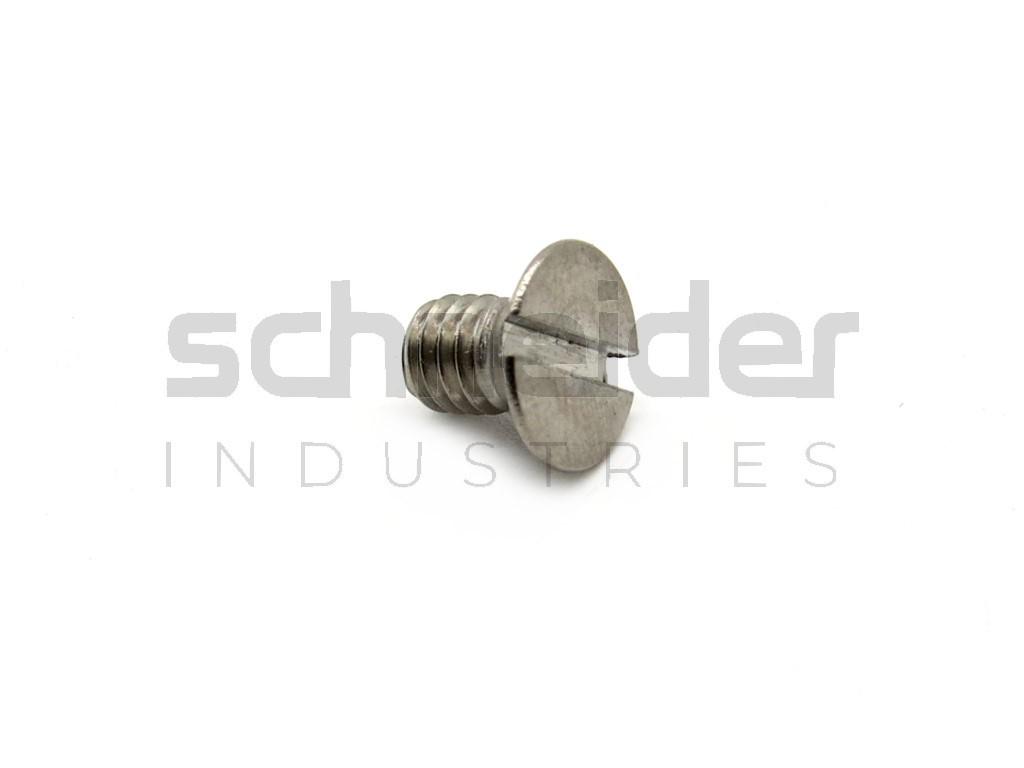 Screw, Slotted Head Flat M4x6 A4
